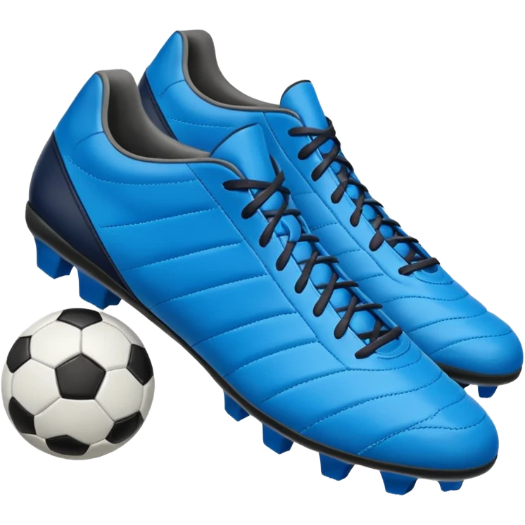 soccer shoes blue emoji