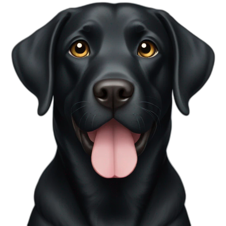 black labrador emoji