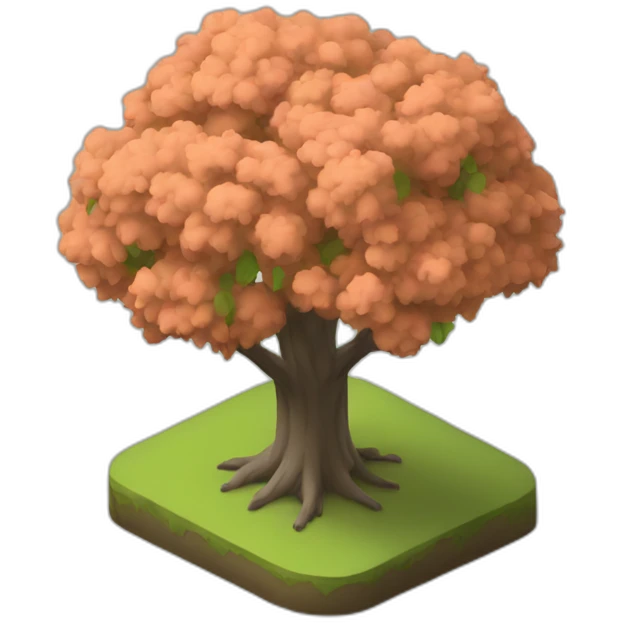 tree isometric emoji