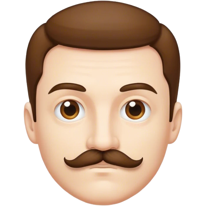 man with a super super super small mustache  emoji
