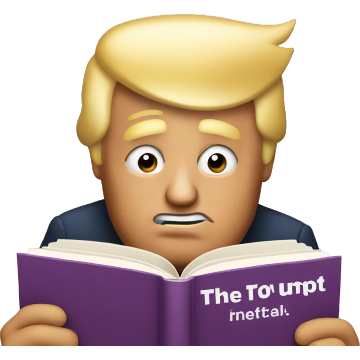 Donald trump read book emoji
