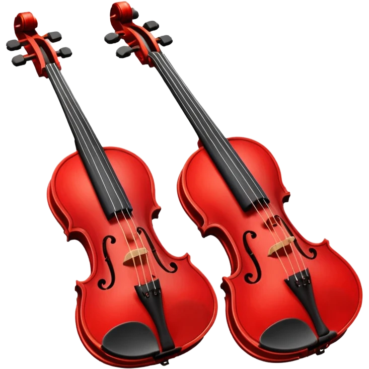 red violins emoji