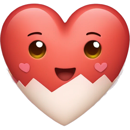 A heart with mini hearts inside emoji