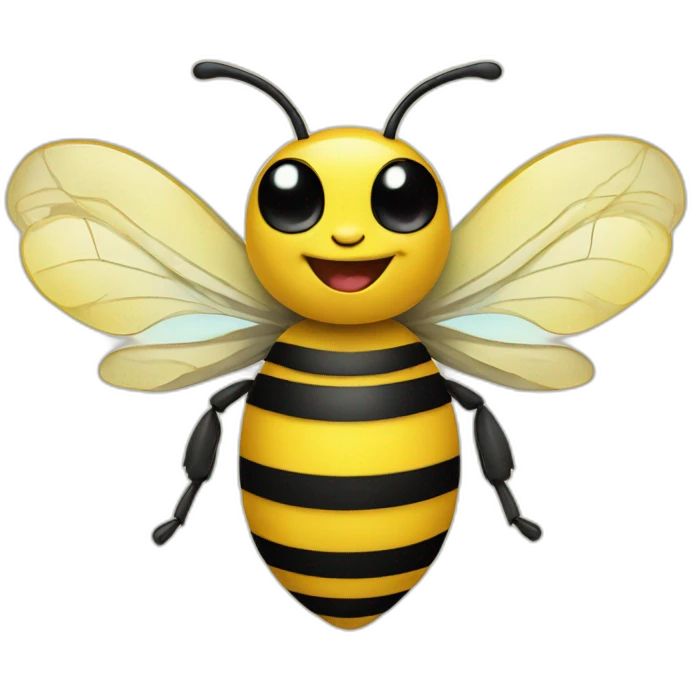 Happy bee   de esk emoji