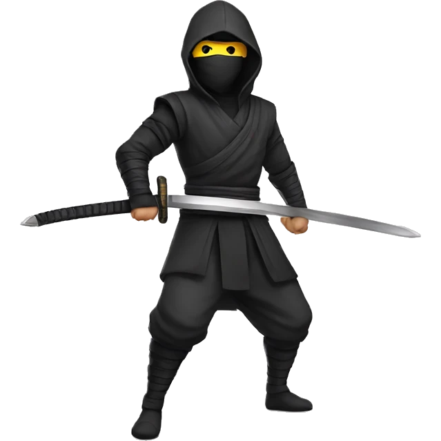 ninja with long sword emoji