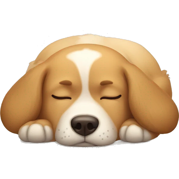 sleepy dog emoji