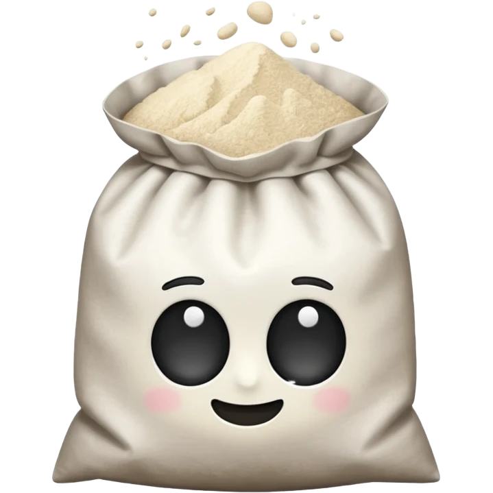 open bag of flour emoji