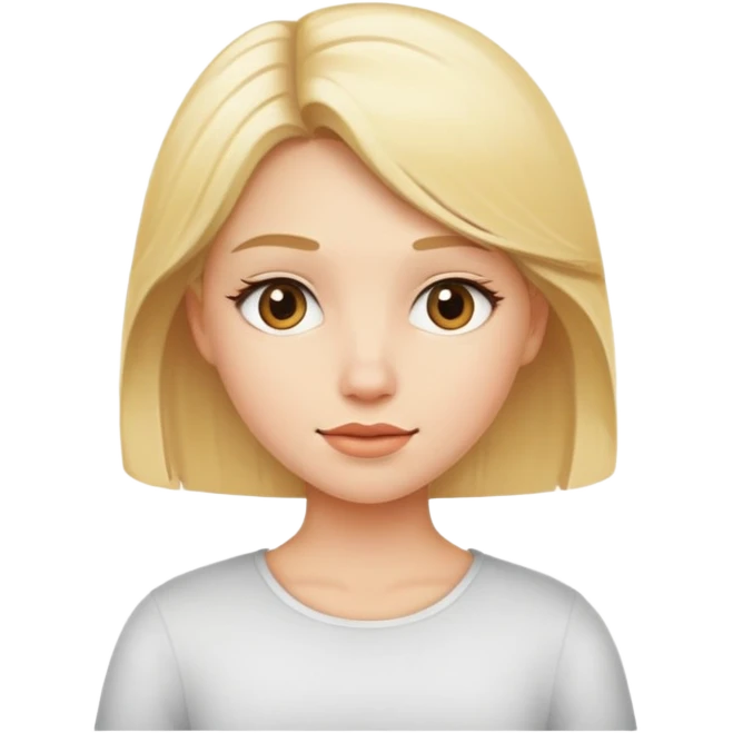 Girl blond emoji