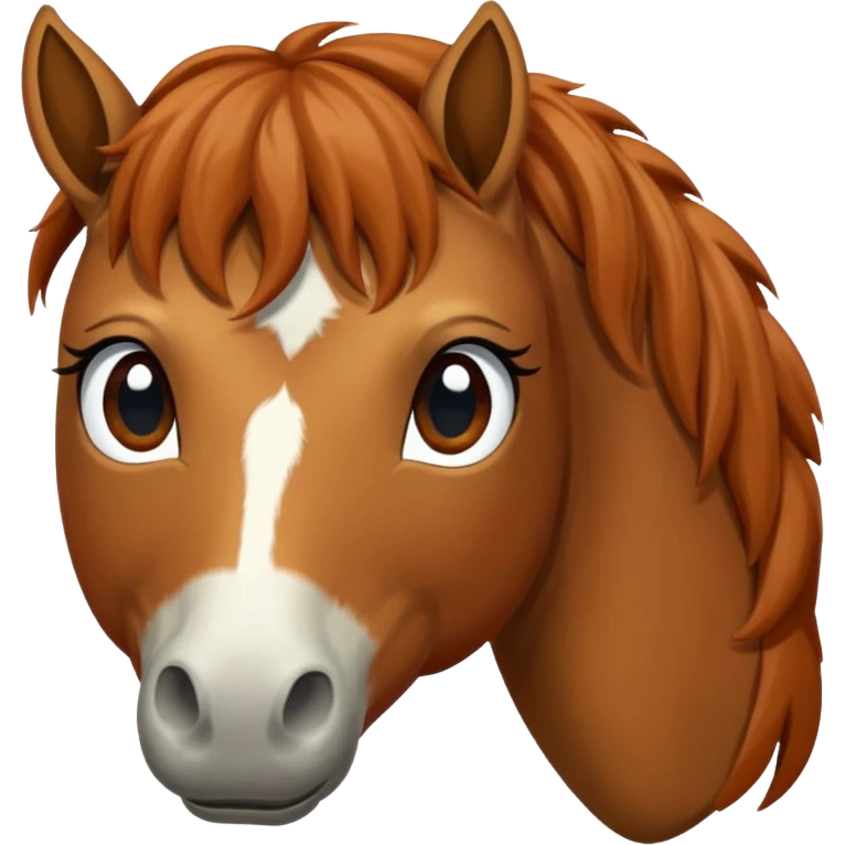 A horse covering her eyes with the hooves emoji