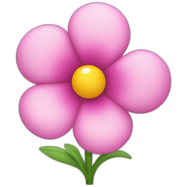rounded flower emoji
