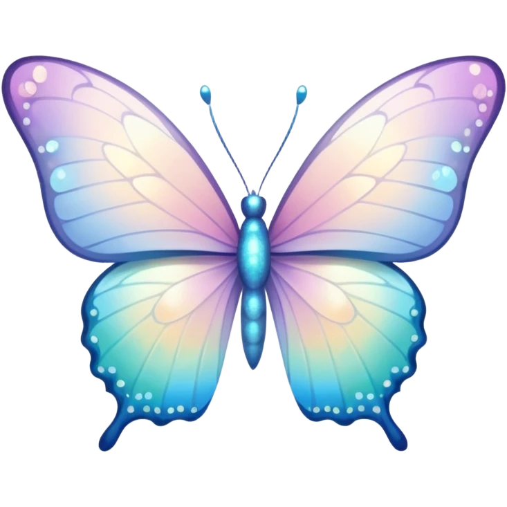 white pale pastel ombre sparkly butterfly with more bright obvious sparkles everywhere emoji
