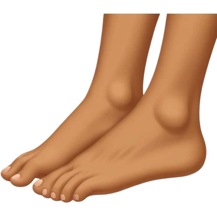 holding a foot by hand emoji