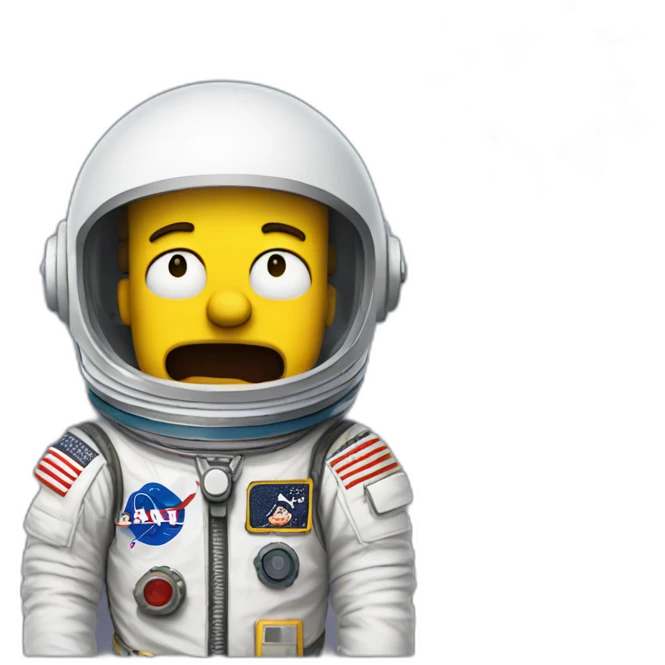 bart simpson astronaut emoji
