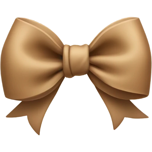 Light Brown bow  emoji