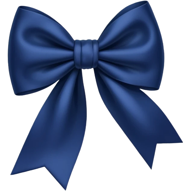 Navy blue bow emoji