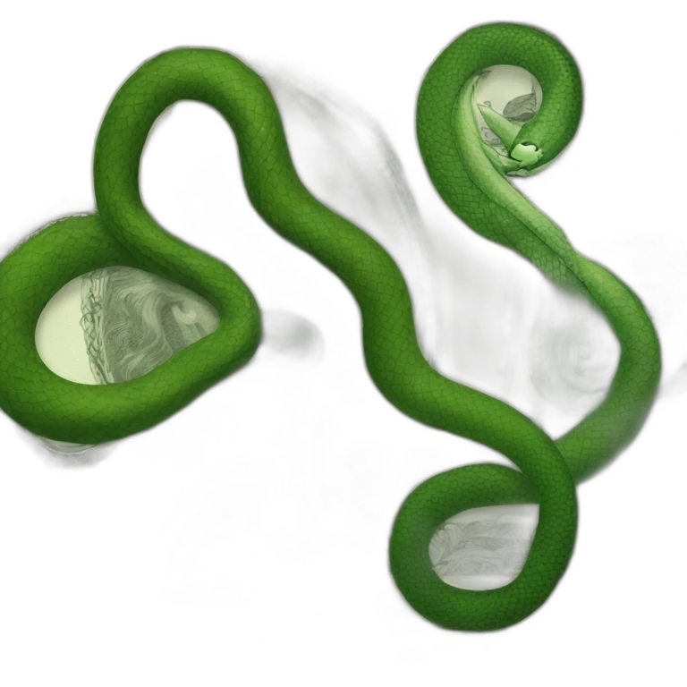 Money and snake emoji