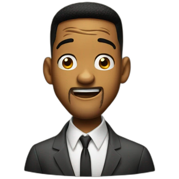 Happy shocked will smith emoji