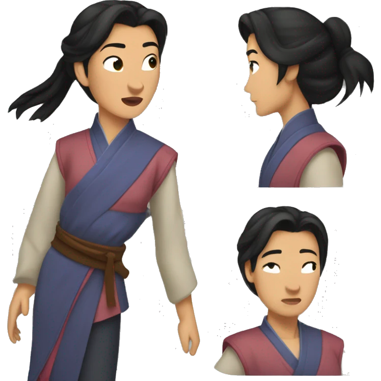 Mulan but casual  emoji