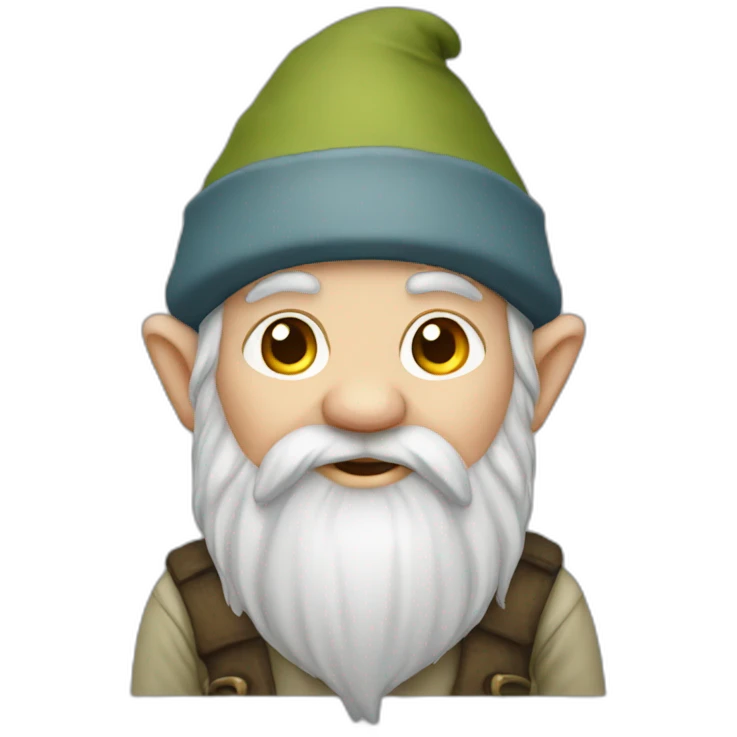 Gnome without eyes emoji