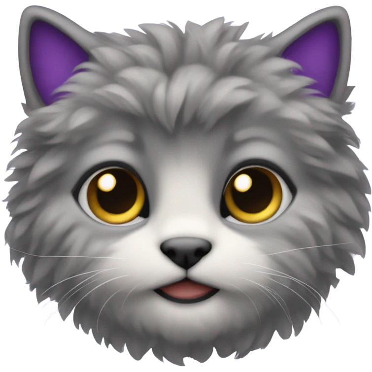 dark purple kitten emoji