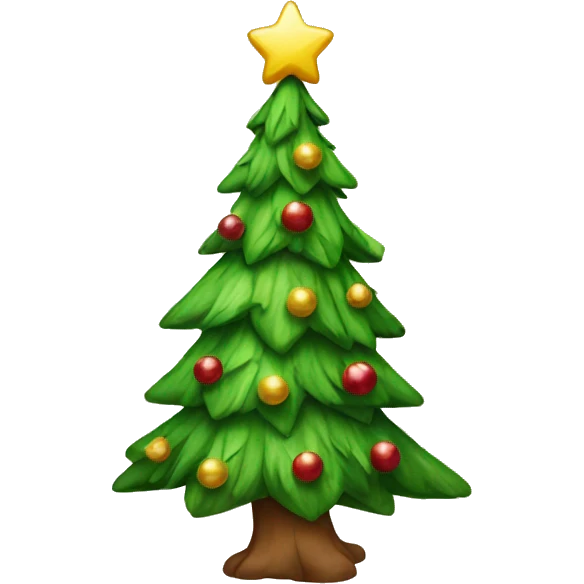 Christmas tree bows emoji