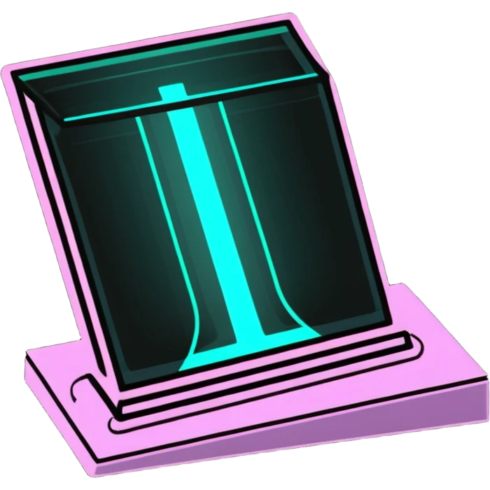 Photonic waveguide with light beam traveling through emoji
