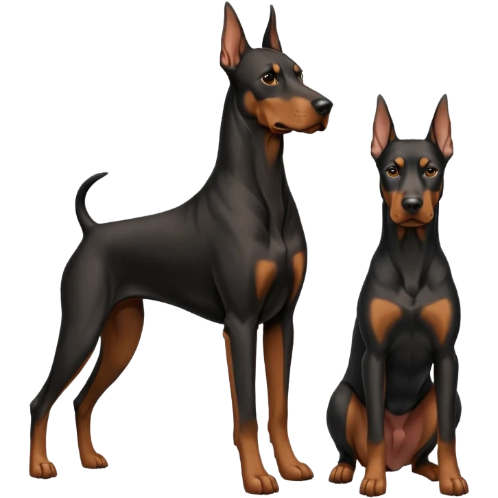Dobermann european uncropped emoji