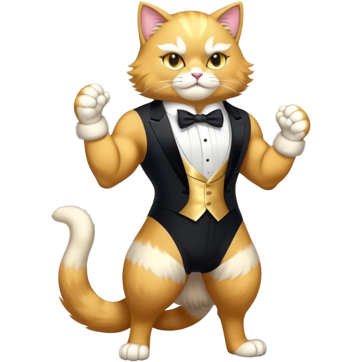 Giant Pussy Gay King Kong Super duper Transcendent celestial infinity cosmic galactic energy Mega neon unicorn dragon hydra hyper rare golden penguin Golden Divine god angel Omni Black and white Super muscular Buff sigma Gigachad cat full body tuxedo colored  emoji