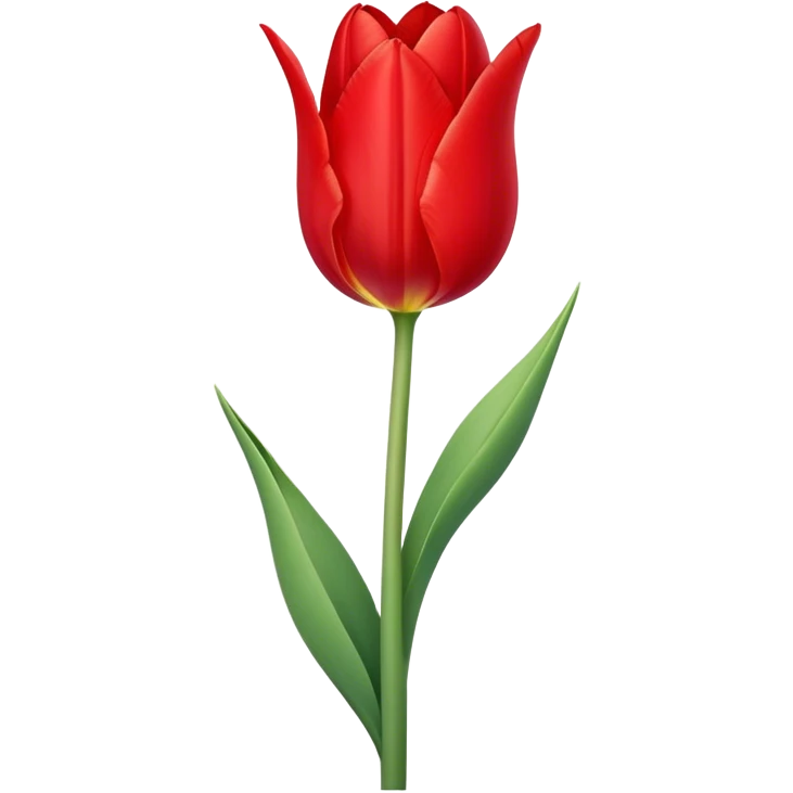 single long stem tulip emoji