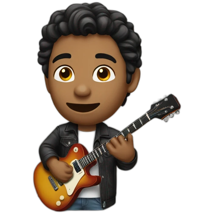 johnny haliday+guitare emoji
