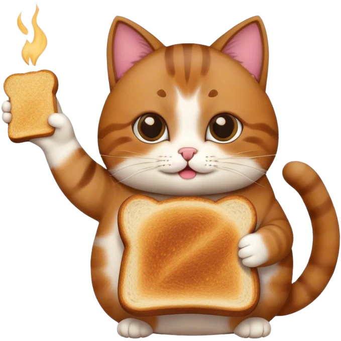 cat making toast emoji