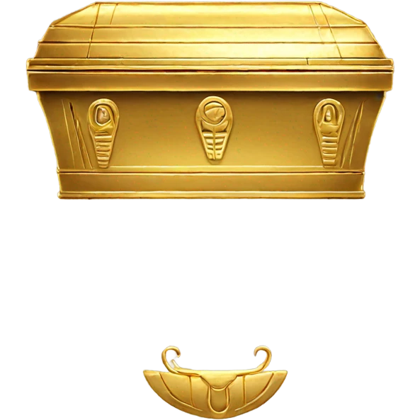gold egyptian coffin emoji