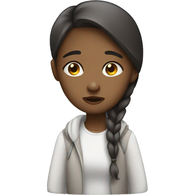 Girl tired  emoji