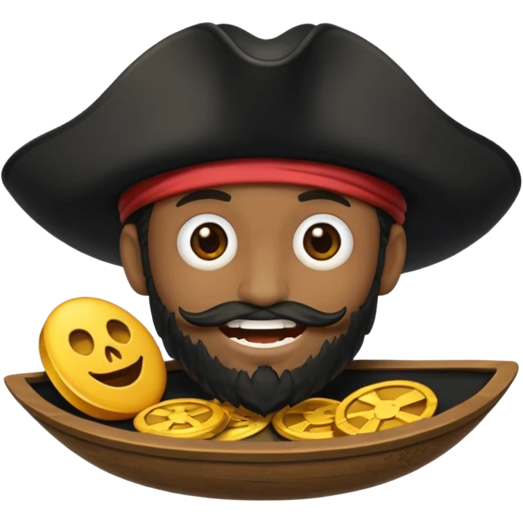 Crie um emoji de pirata emoji