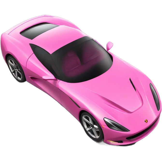 Pink super car emoji