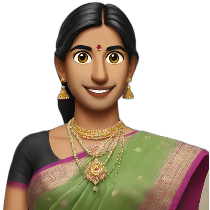 Rishi Sunak bindi wearing a sari Houses of Parliament emoji