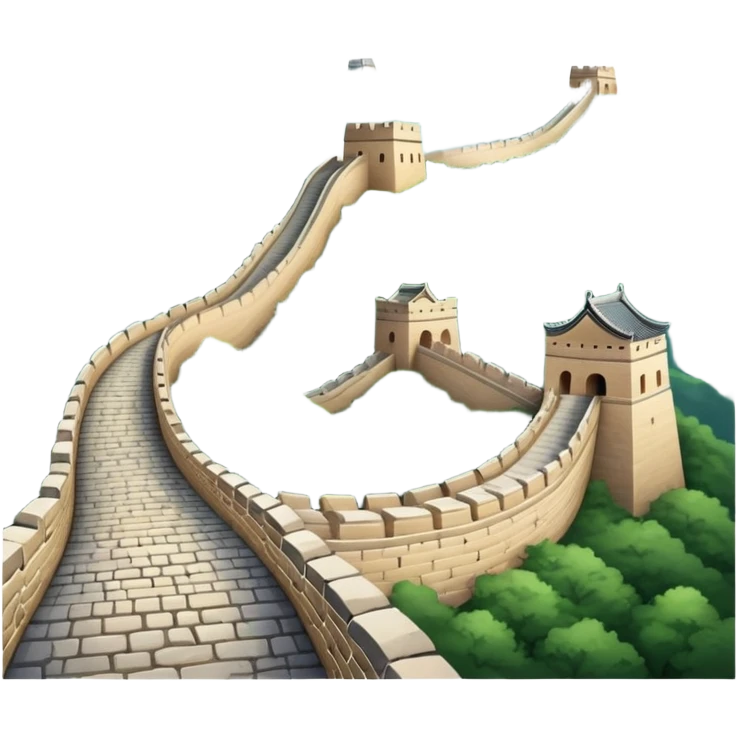 Great Wall of China landmark emoji