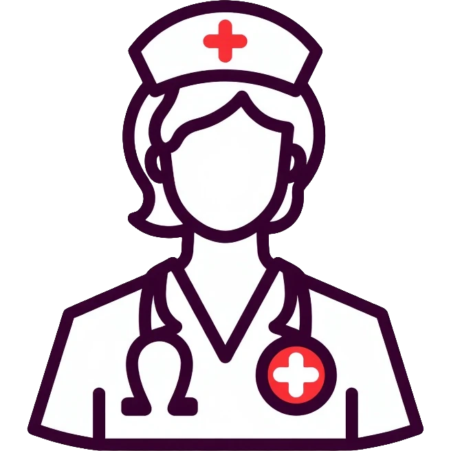 nurse icon with medical symbols emoji
