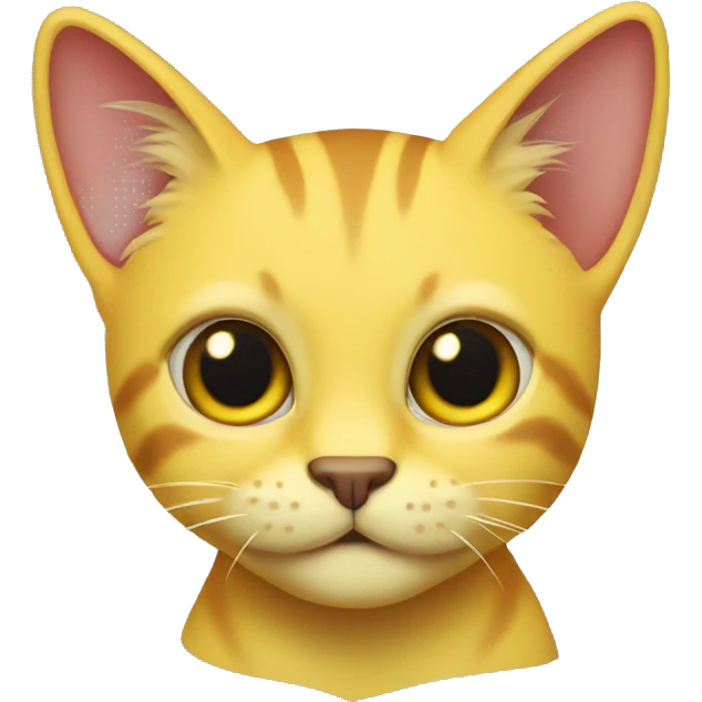 Yellow lombax-cat emoji