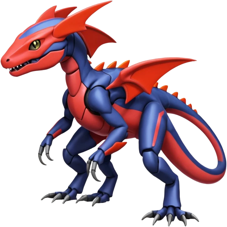 Heliolisk-Salandit-Cyclizar-Genesect-Pokémon, full body emoji