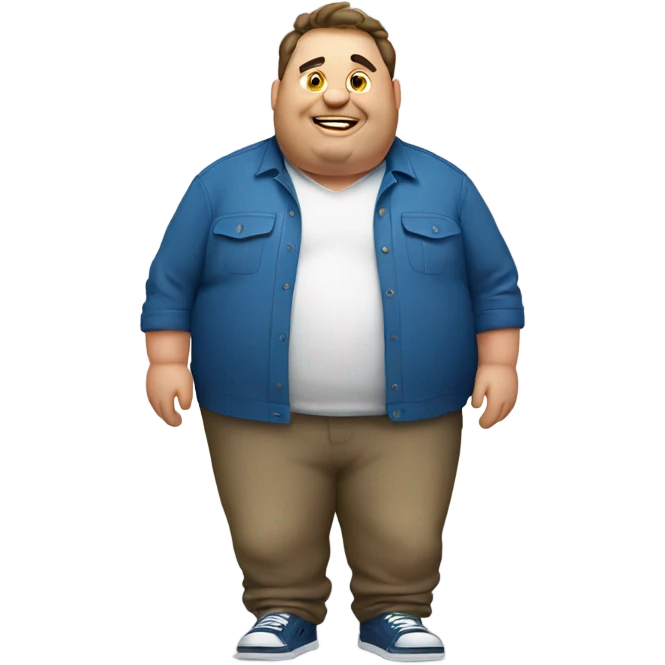 fat guy emoji
