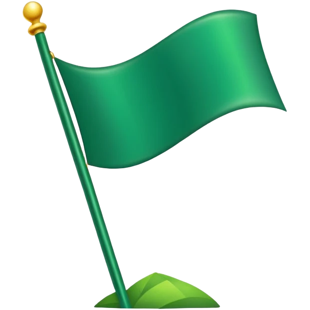 Green flag emoji