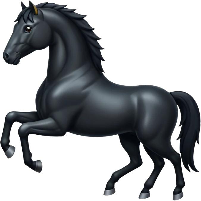 I need this in black horse emoji