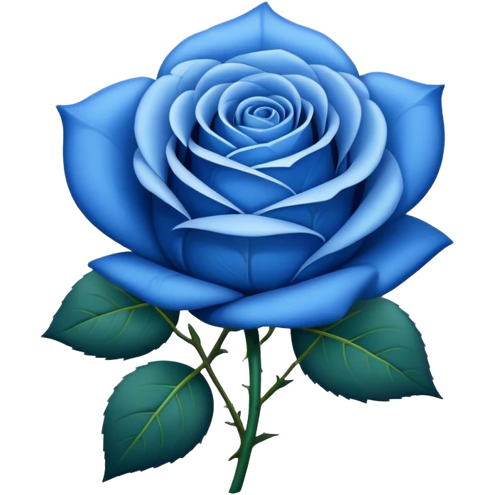 Blue rose emoji