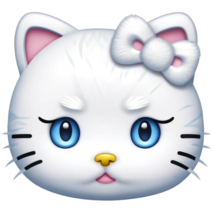 depressed hello kitty  emoji