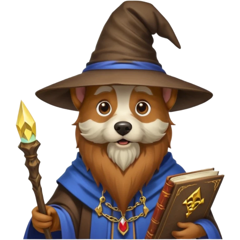 Dog wizard emoji