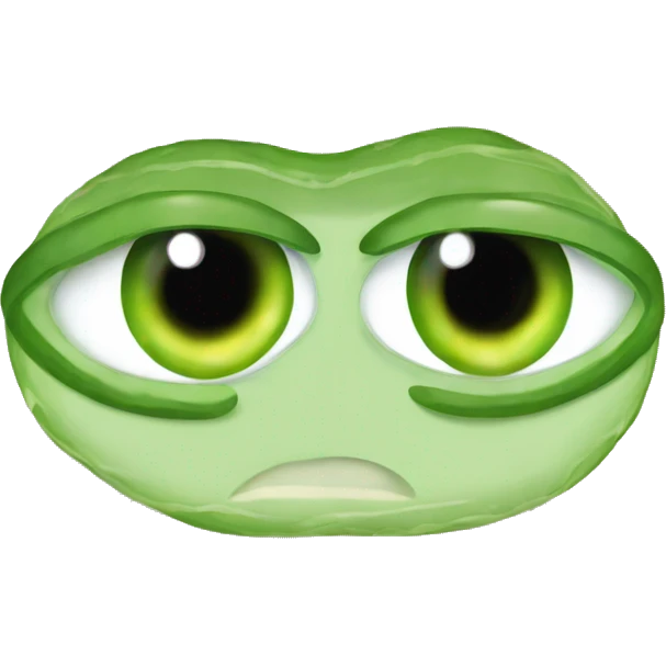 Cucumber eyes emoji