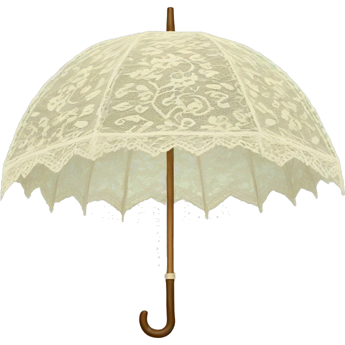 vintage lace umbrella emoji