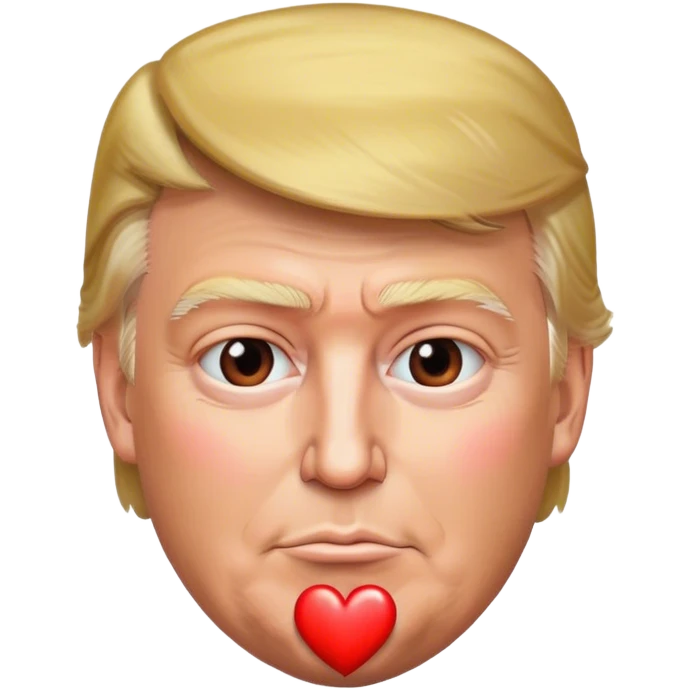 Trump sends a heart emoji