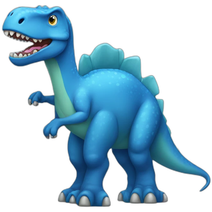 Blue dinosaur emoji